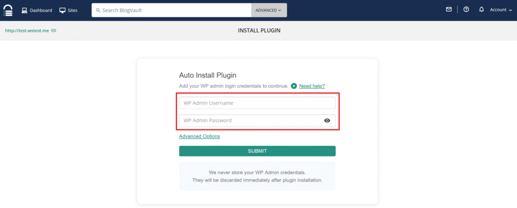 WordPress backups