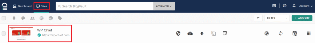 WordPress database backup