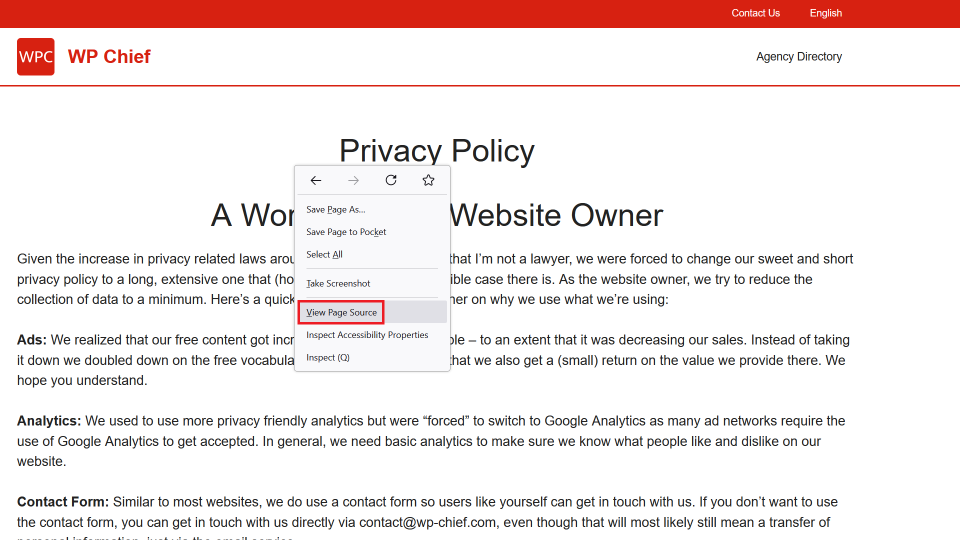 How to find Page ID WordPress