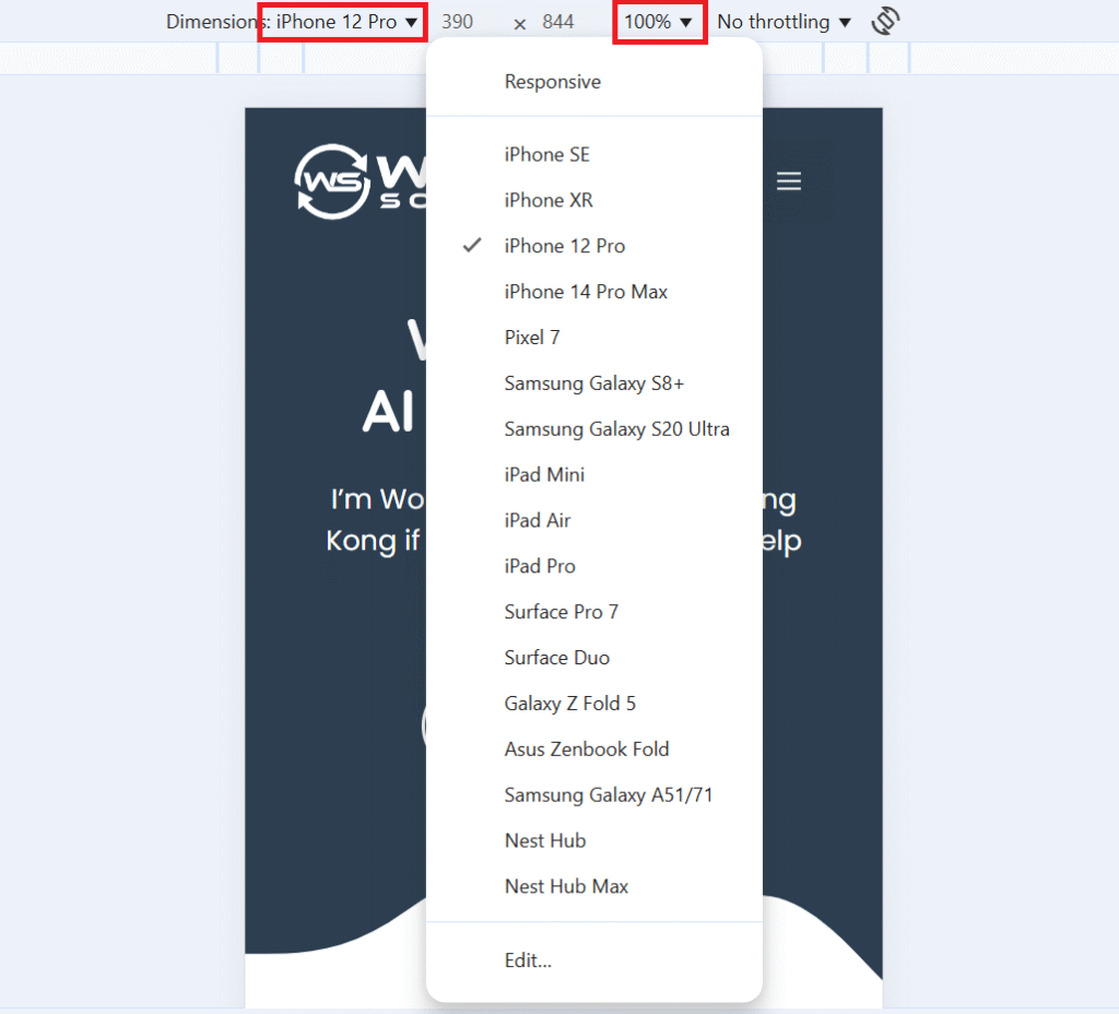 How to test your website on different screen sizes