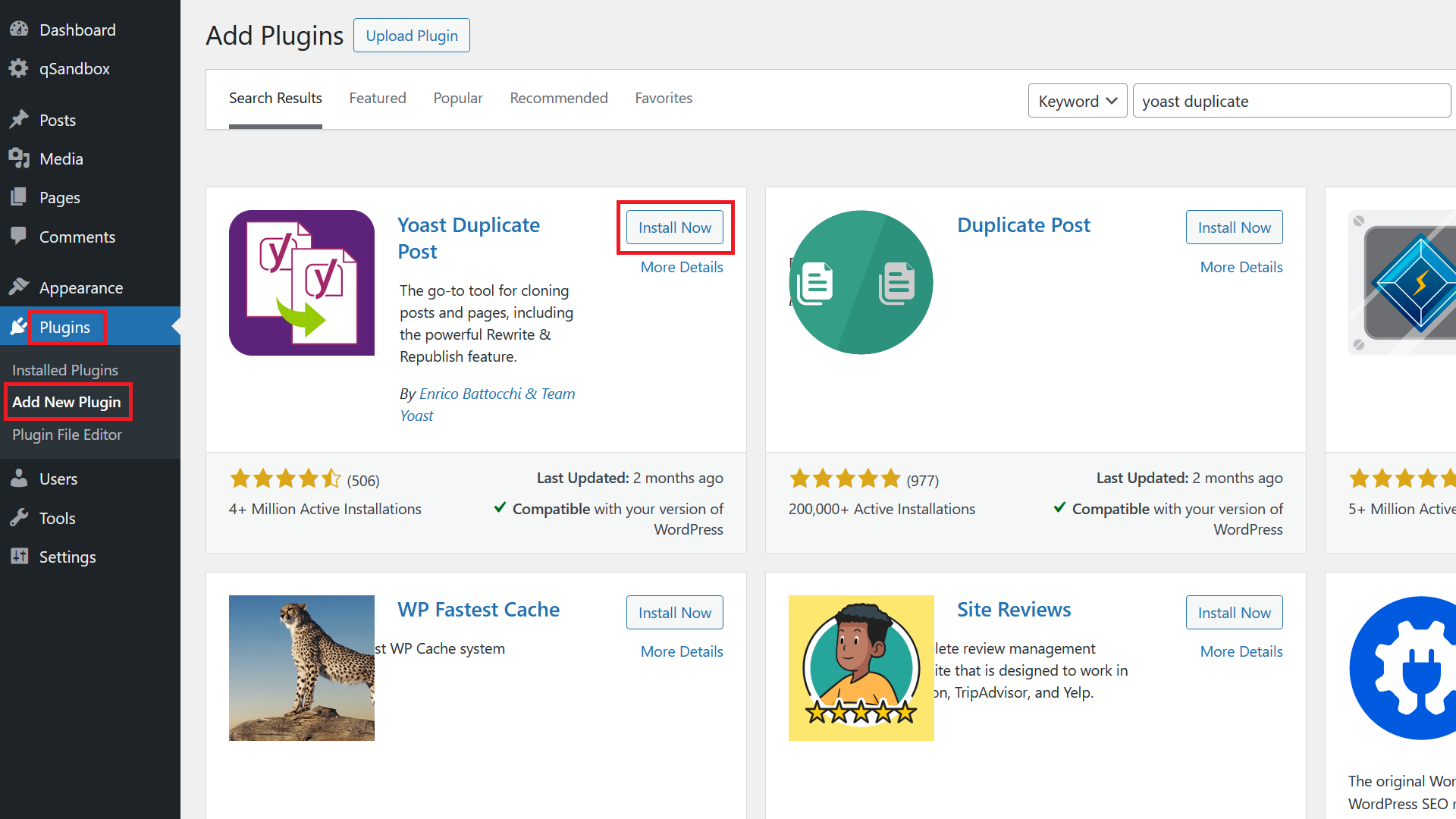 WordPress Duplicate Page