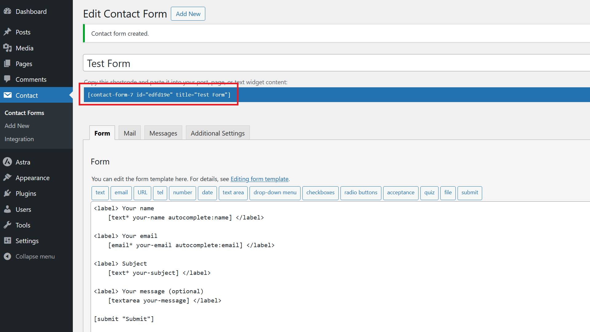 WordPress Shortcode