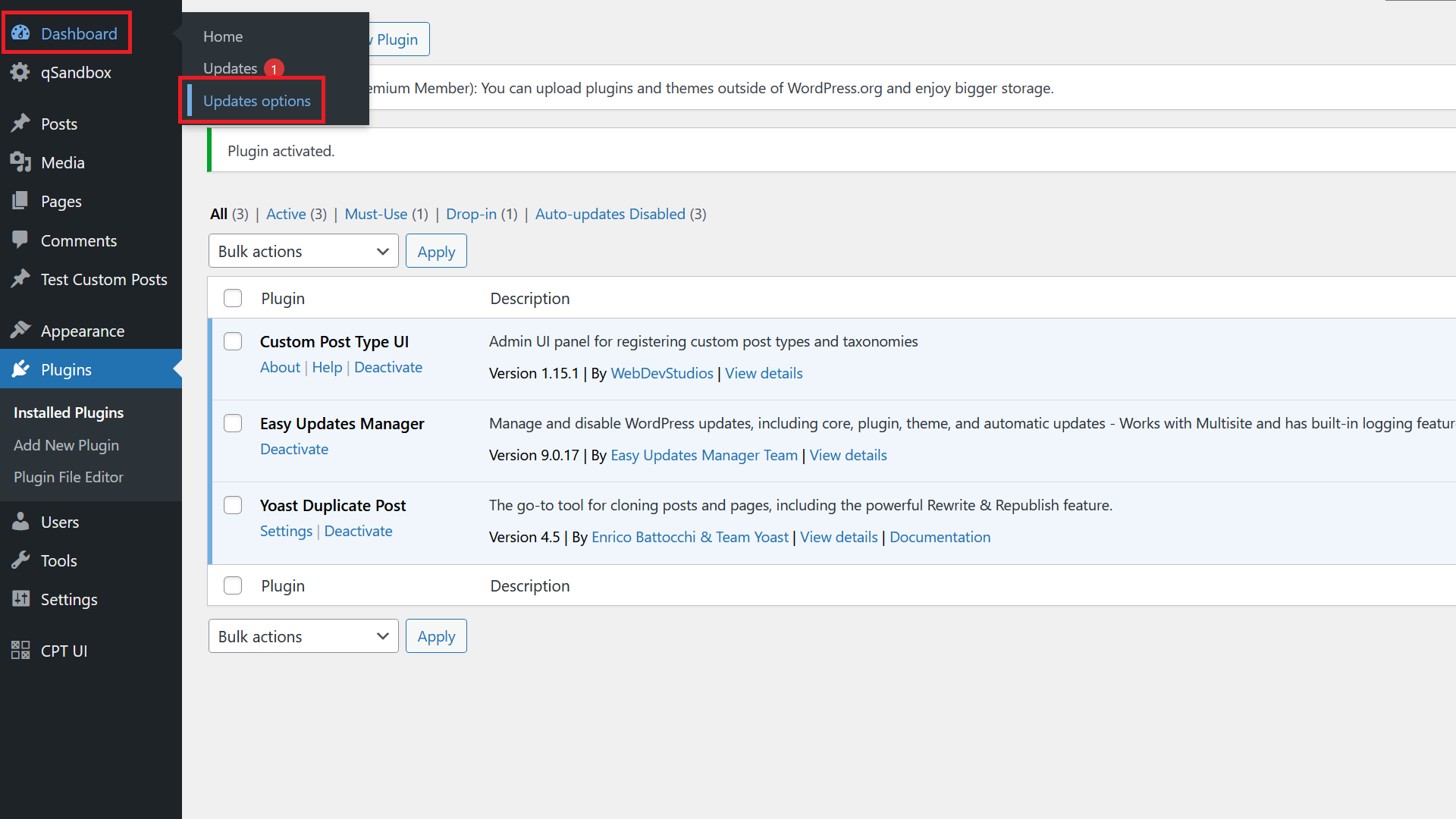 WordPress Disable Automatic Updates Plugin